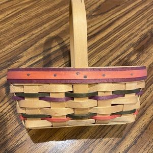 1996 Longaberger Small Easter Basket with liner and protector.